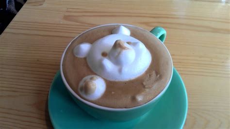 cute latte art - YouTube