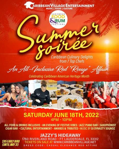 Caribbean Food & Rum Festival Summer Soirée