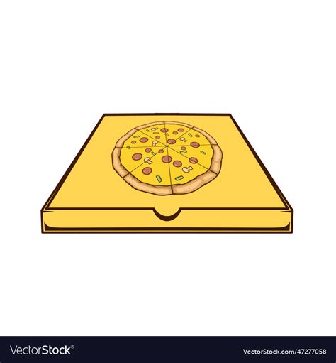 Pizza box Royalty Free Vector Image - VectorStock