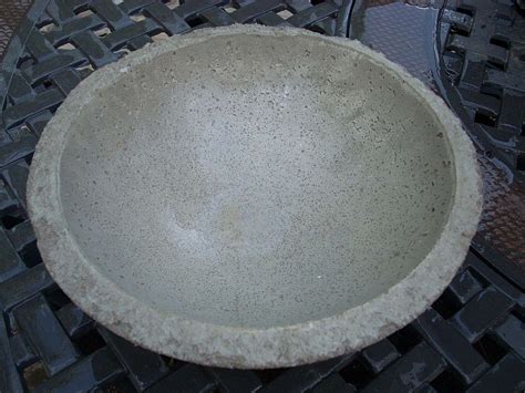 How To Make Concrete Bird Bath Bowl - blissinspire