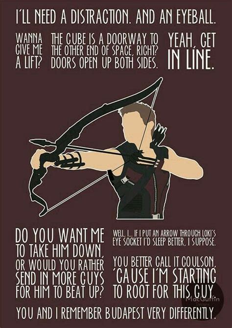 Hawkeye quotes. | Avengers quotes, Marvel quotes, Marvel superheroes