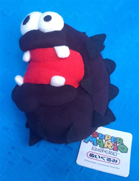 Super Mario Fuzzy Black Fuzzles Nintendo With Tag Plush - Etsy