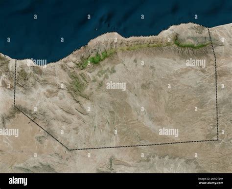 Sanaag, region of Somalia. High resolution satellite map Stock Photo ...