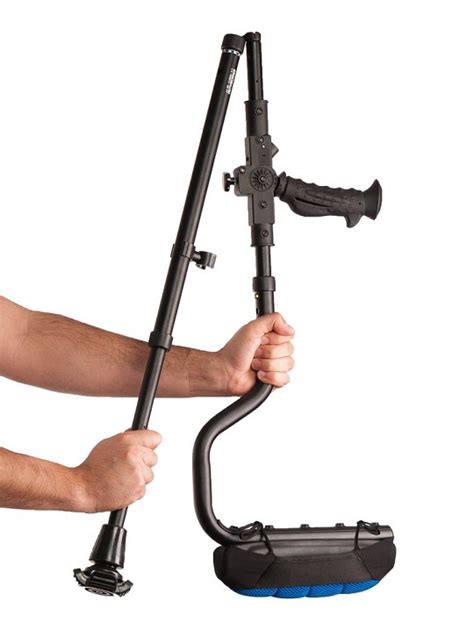 Ergobaum Dual Ergonomic Underarm Crutches - Real Carbon Fiber