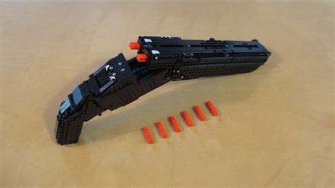 Lego: Double Barrel Shotgun (Working) + Instructions - YouTube