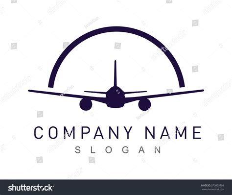 Airplane Logotype Stock Vector (Royalty Free) 570925783 | Shutterstock