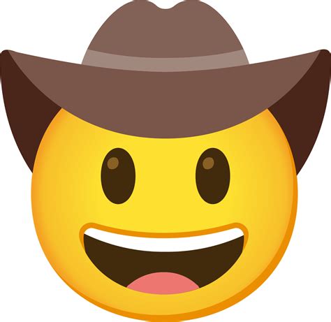 "cowboy hat face" Emoji - Download for free – Iconduck