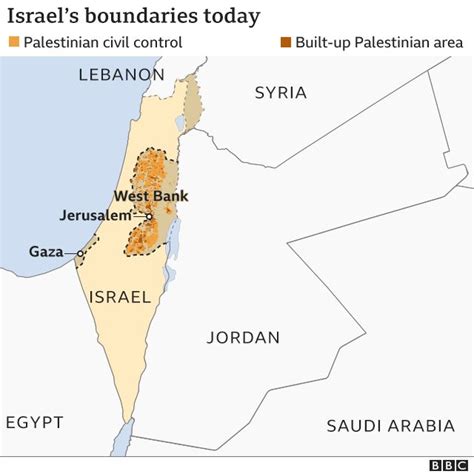 Israel's borders explained in maps - BBC News