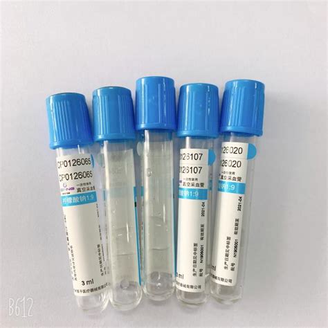 Professional Sodium Citrate Blood Tube Laboratory Coagulation Test Use