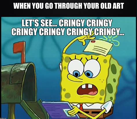 Meme Machine: Spongebob Cringe Art