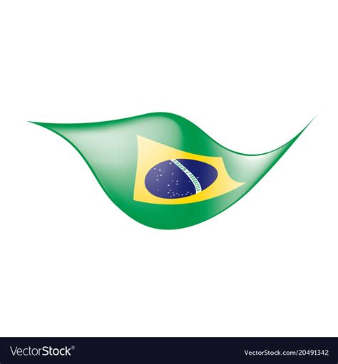 Brazil flag Royalty Free Vector Image - VectorStock