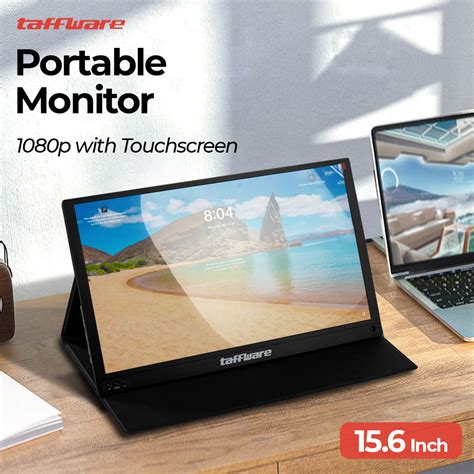 Taffware Portable Monitor FHD 15.6 Inch 1080p with Touchscreen - Black ...