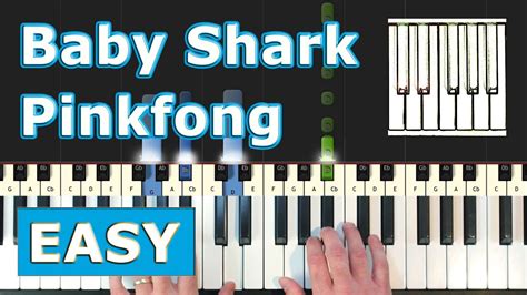 Baby shark piano notes in letters Idea | hostalelportalico