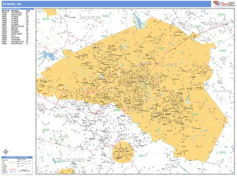 Athens GA Map Printable