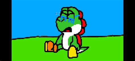 Yoshi Crying by glamblocks on DeviantArt