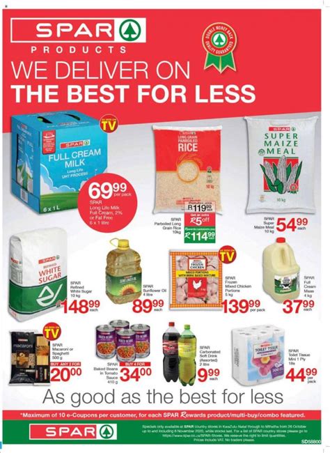 Spar Specials 26 October | Spar Catalogue | Spar Weekly Specials