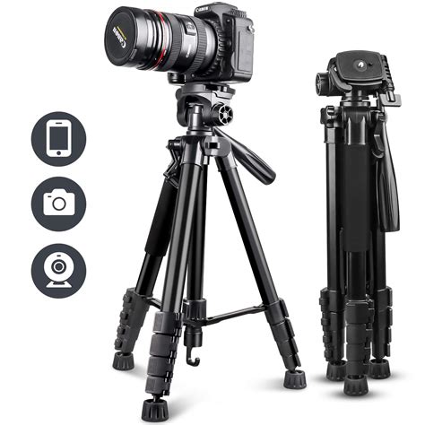 UBeesize 67” Camera Tripod with Travel Bag, Cell Phone Tripod with ...