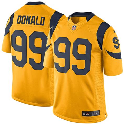 Nike Aaron Donald Los Angeles Rams Gold Color Rush Limited Jersey