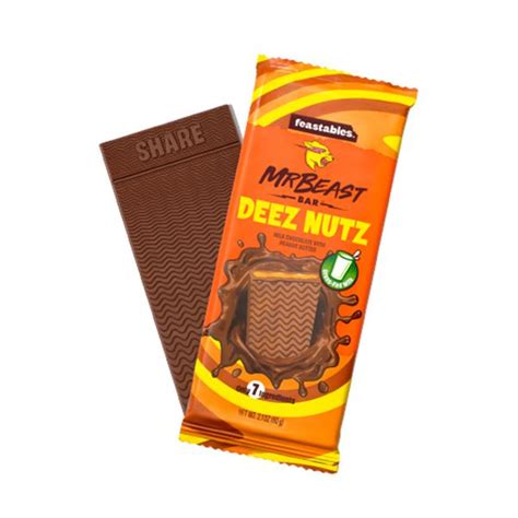 Feastables Mr Beast Chocolate Bar Deez Nutz - 60g | Shop Today. Get it ...