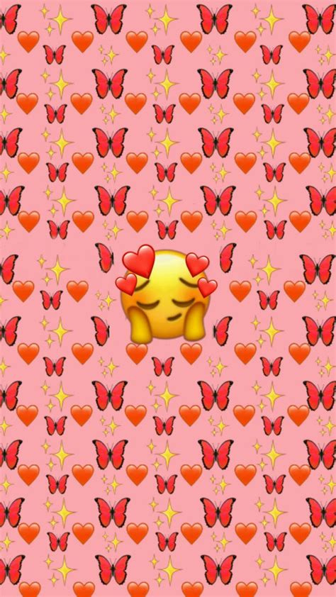 Emoji Hearts Red Wallpapers - Wallpaper Cave