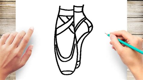 Pointe Shoes Drawing - Drawing Shoes Pointe Shoe Ballet Drawn ...