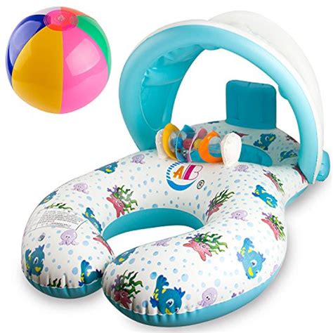 R • HORSE Baby Pool Float - Baby Swim Float Pool Toy with Mommy Swim ...