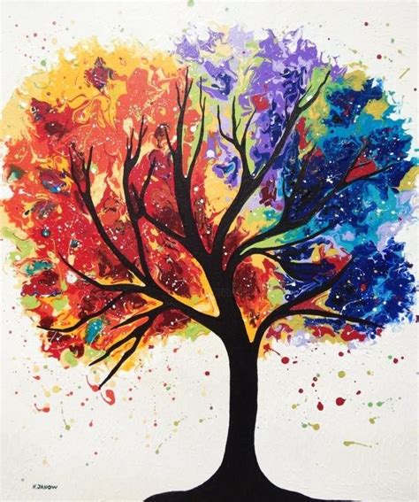 40+ Beautiful Tree Paintings For Your Inspiration - HARUNMUDAK