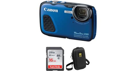 Canon PowerShot D30 Waterproof Digital Camera with Free