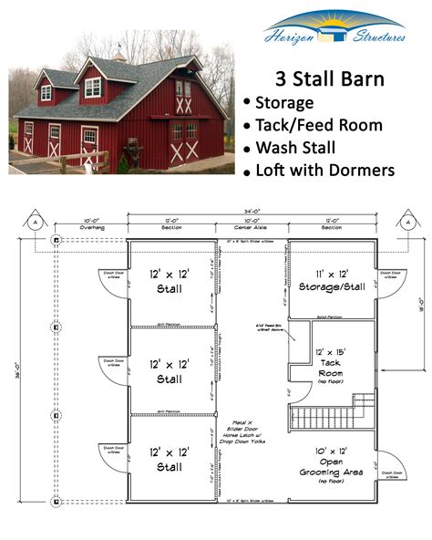 Horse Barn Blueprints