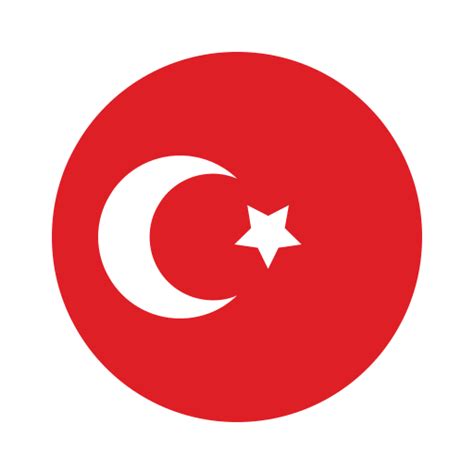 Turkey, asia, circle, country, flag, nation, national icon - Free download