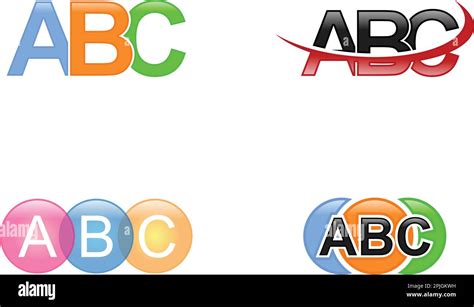 Set of Letter ABC logo design template elements Stock Vector Image ...