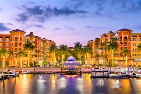 Sunset In Naples,Florida,USA Stock Photo - Image of mexico, fishing ...