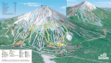 Mt. Bachelor, OR Aerial View Trail Map Is One Of A Kind - SnowBrains