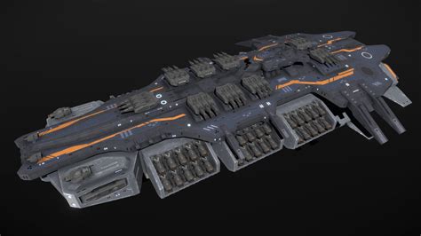 Scifi Battleship Valkyrie - Buy Royalty Free 3D model by MSGDI [ecfddeb ...