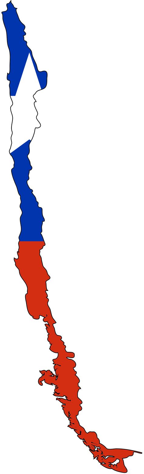 Chile Flag Map • Mapsof.net