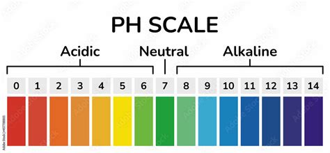 Ph scale diagram icon. Ph scale vector graphic . Acid to base Stock ...