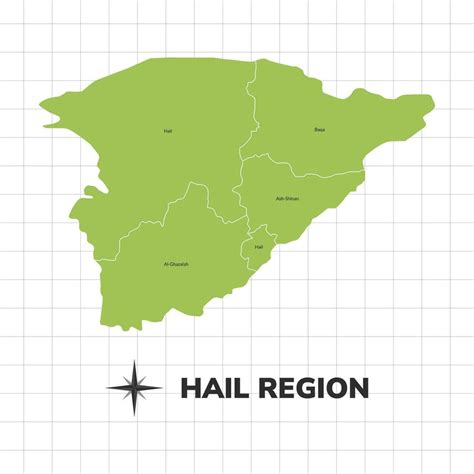 Hail Region map illustration. Map of the region in Saudi Arabia ...