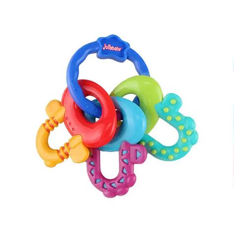 1Pcs Baby Toddler Teether Molars Ring Chain Teething Care Rainbow ...