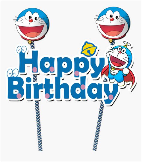 Doraemon Birthday Png - Doraemon Birthday Tarpaulin Design, Transparent ...