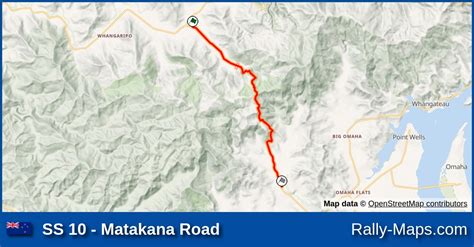 SS 10 - Matakana Road stage map | Rally New Zealand 1985 [WRC] 🌍 ...