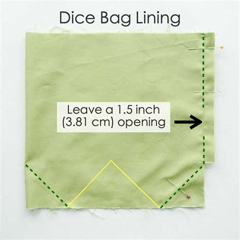 DIY Drawstring Dice Bag: Flat-bottom and Lined (Free Pattern) - Mindy Makes