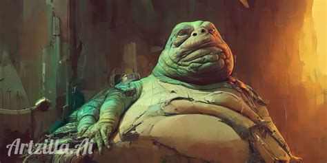 ArtStation - A Young Jabba The Hutt - Star Wars Character