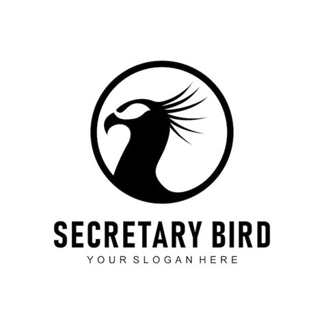 Premium Vector | Secretary bird vector logo