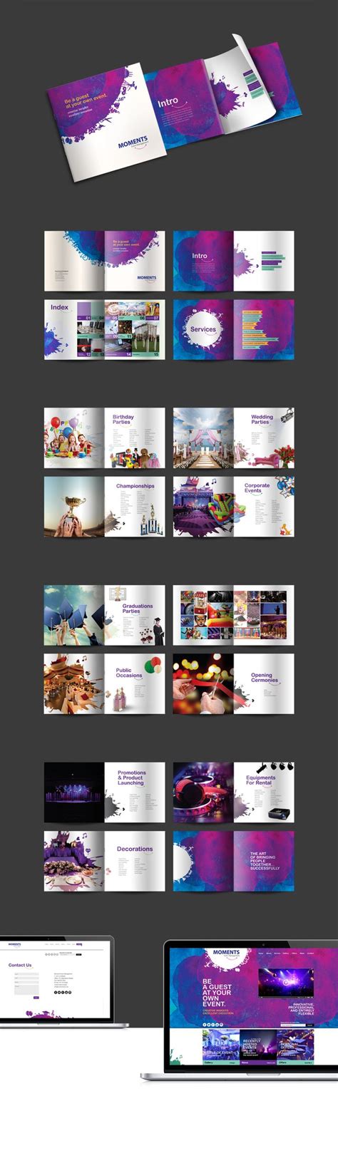 Brochure design created for an event management company based in Dubai ...