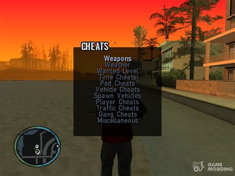 Menu Mod for GTA San Andreas