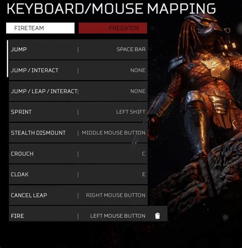 The Predator PC Keybind Legacy - Feedback - Predator: Hunting Grounds