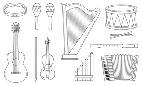 Musical Instrument Drawing