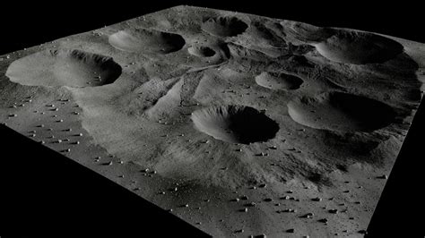 ArtStation - Map004 - Moon - lunar landscape in Blender | Resources