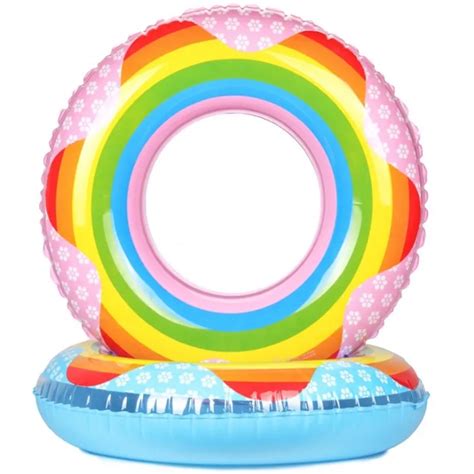 Aliexpress.com : Buy Rainbow Swimming Circle Inflatable Floats Pool ...