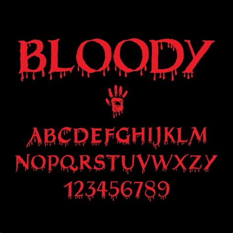 Blood Horror Font Images - Free Download on Freepik